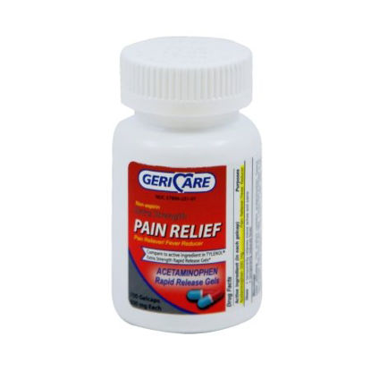 Picture of Pain Relief McKesson Brand 500 mg Strength Acetaminophen Gelcap 100 per Bottle251-01-GCP