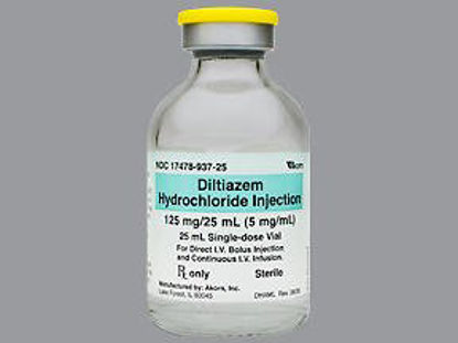 Picture of Diltiazem HCl 5 mg / mL Injection Single Dose Vial 25 mL17478093725