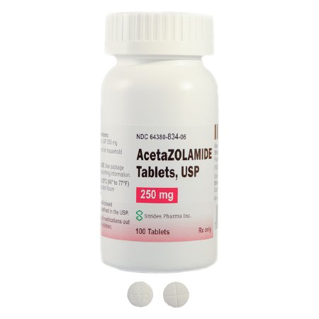 Picture of ACETAZOLAMIDE, TAB 250MG (100EA/BT)64380083406