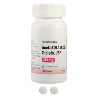 Picture of ACETAZOLAMIDE, TAB 250MG (100EA/BT)64380083406