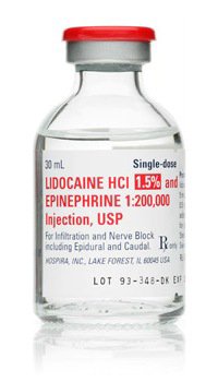 Picture of Lidocaine HCl / Epinephrine 1.5% - 1:200,000 Injection Single Dose Vial 30 mL00409318101