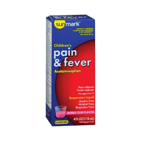 Picture of Children's Pain Relief sunmark® 160 mg Strength Acetaminophen Suspension 4 oz.49348009334