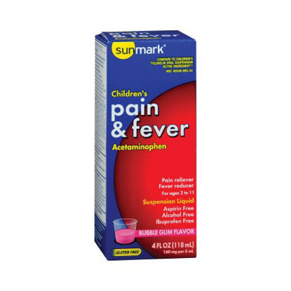 Picture of Children's Pain Relief sunmark® 160 mg Strength Acetaminophen Suspension 4 oz.49348009334