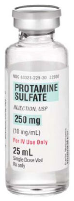 Picture of Protamine Sulfate 10 mg / mL Injection Single Dose Vial 25 mL63323022930