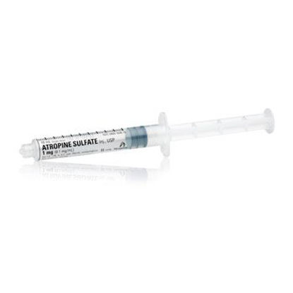 Picture of Atropine Sulfate, Preservative Free 0.1 mg / mL Injection Prefilled Syringe 10 mL Adult00409163010