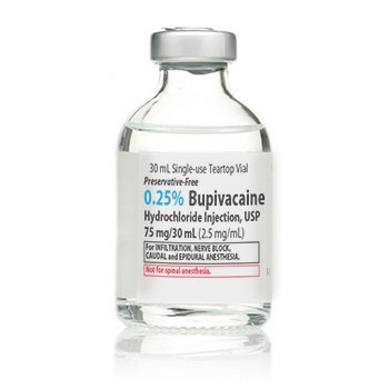 Picture of Bupivacaine HCl, Preservative Free 0.25%, 2.5 mg / mL Injection Single Dose Vial 30 mL00409115902