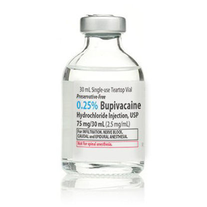 Picture of Bupivacaine HCl, Preservative Free 0.25%, 2.5 mg / mL Injection Single Dose Vial 30 mL00409115902