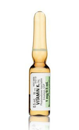 Picture of Vitamin K1 Phytonadione 1 mg / 0.5 mL Injection Ampule 0.5 mL00409915701