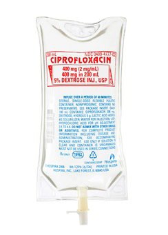 Picture of Ciprofloxacin Lactate / Dextrose 5%, Preservative Free 400 mg / 200 mL Injection Piggyback Container 200 mL00409477702