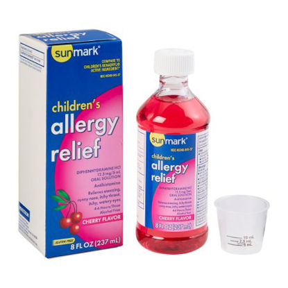 Picture of Children's Allergy Relief sunmark® 12.5 mg / 5 mL Strength Liquid 8 oz.49348004537