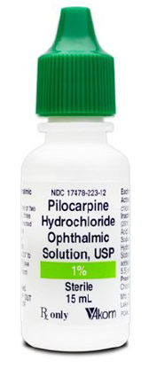 Picture of Pilocarpine HCl Drops Dropper Bottle 15 mL17478022312