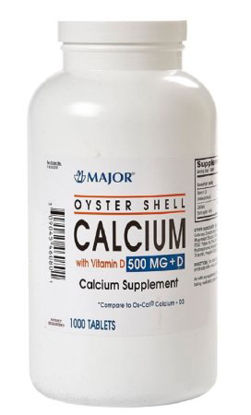 Picture of Joint Health Supplement Major® Calcium / Vitamin D 500 mg - 200 IU Strength Tablet 150 per Bottle00904546092