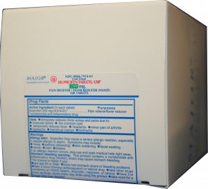 Picture of Pain Relief Major® 200 mg Strength Ibuprofen Unit Dose Tablet 100 per Box00904791461