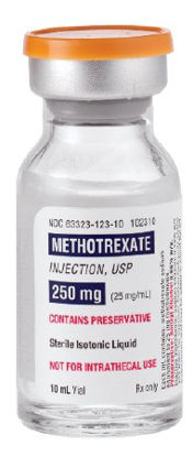 Picture of Methotrexate Sodium 25 mg / mL Injection Multiple Dose Vial 10 mL63323012310