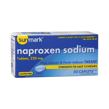 Picture of Pain Relief sunmark® 220 mg Strength Naproxen Sodium Tablet 50 per Bottle49348030609