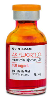Picture of AK-FLUOR® Fluorescein Sodium 10%, 100 mg / mL Injection Single Dose Vial 5 mL17478025310