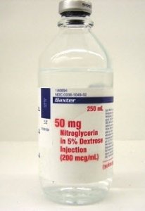 Picture of Nitroglycerin / Dextrose 5% 0.2 mg / mL Solution Infusion Bottle 250 mL1A0694