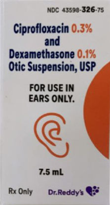 Picture of ciprofloxacin-dexamethasone 0.3 % - 0.1 % Otic Drops Bottle 7.5 mL43598032675