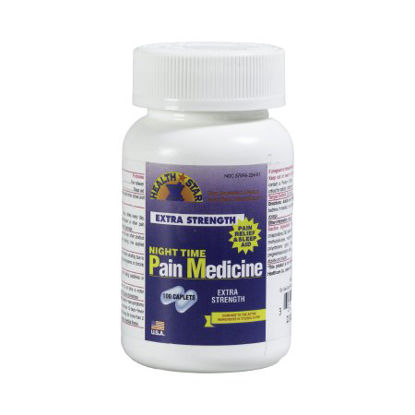 Picture of Allergy Relief Night Time Pain 500 mg Strength Caplet 100 per Bottle224-01-HST