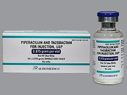 Picture of Piperacillin Sodium / Tazobactam, Preservative Free 3.375 Gram Injection Single Use Vial 30 mL55150012030