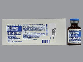 Picture of Diltiazem HCl 5 mg / mL Injection Single Dose Vial 5 mL00641601310