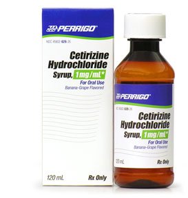 Picture of Cetirizine HCl 1 mg / mL Syrup Bottle 120 mL45802062626