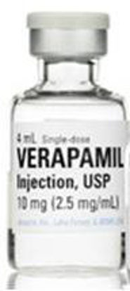 Picture of Verapamil HCl, Preservative Free 2.5 mg / mL Injection Single Dose Vial 4 mL00409114402