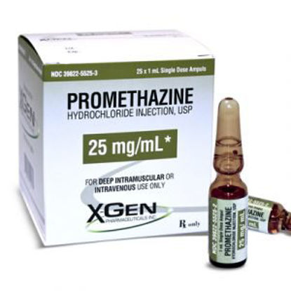 Picture of Promethazine HCl 25 mg / mL Injection Ampule 1 mL39822552503
