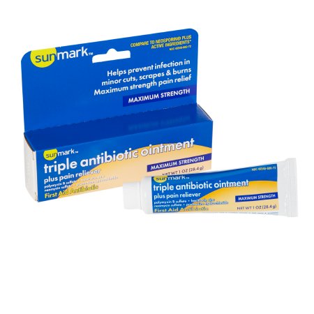 Picture of First Aid Antibiotic with Pain Relief sunmark® Ointment 1 oz. Tube49348060072