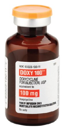 Picture of Doxy 100™ Doxycycline Hyclate, Preservative Free 100 mg Injection Single Dose Vial 20 mL63323013011