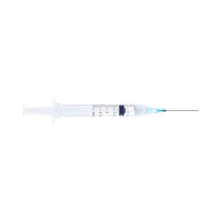 Picture of Syringe with Hypodermic Needle Sol-Care™ 3 mL 20 Gauge 1 Inch Detachable Needle Retractable Needle100074IM