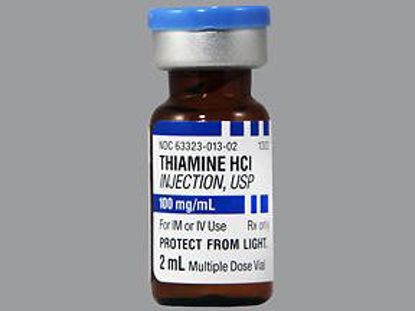 Picture of Vitamin B Complex Thiamine HCl 100 mg / mL Injection Multiple Dose Vial 2 mL63323001302