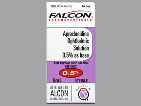 Picture of Apraclonidine HCl 0.5 % Drops Dropper Bottle 5 mL61314066505