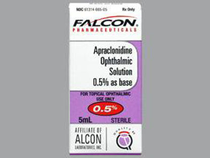 Picture of Apraclonidine HCl 0.5 % Drops Dropper Bottle 5 mL61314066505