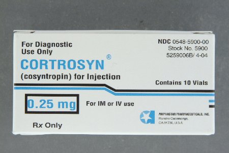 Picture of Cortrosyn® Cosyntropin 0.25 mg Injection Vial 10 Vials00548590000