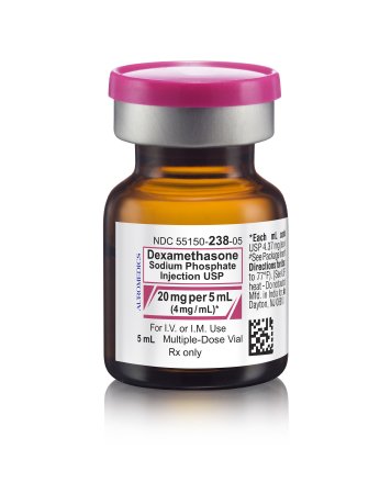 Picture of Dexamethasone Sodium Phosphate 4 mg / mL Injection Multiple Dose Vial 5 mL55150023805