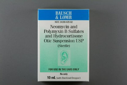 Picture of Neomycin Sulfate / Polymyxin B Sulfate / Hydrocortisone 3.5% -10,000 Unit - 1% Suspension Dropper Bottle 10 mL24208063562