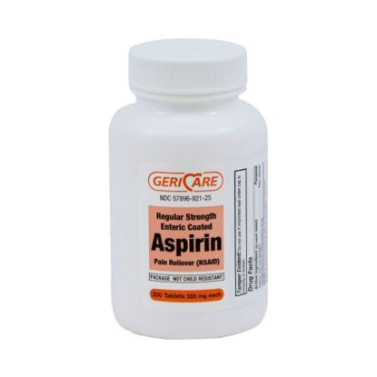 Picture of Pain Relief Geri-Care® 325 mg Strength Aspirin Tablet 250 per Bottle921-25-GCP
