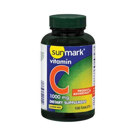 Picture of Vitamin C Supplement sunmark® Ascorbic Acid 1000 mg Strength Tablet 100 per Bottle01093990044