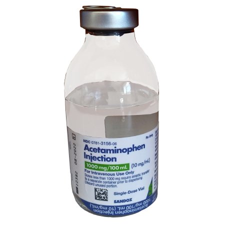 Picture of ANALGESIC / ANTIPYRETIC 10 mg/mL Acetaminophen Single Dose Vial 100 mL00781315695