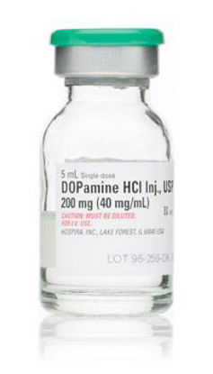 Picture of Dopamine HCl, Preservative Free 40 mg / mL Injection Single Dose Vial 5 mL00409582001