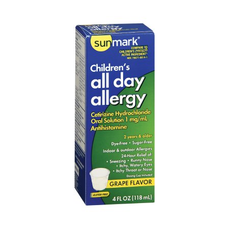 Picture of Children's Allergy Relief sunmark® 5 mg Strength Syrup 4 oz.70677001401