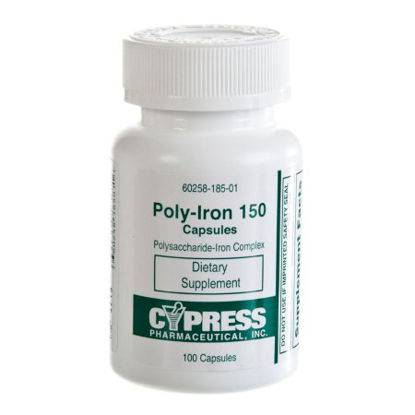 Picture of Mineral Supplement Poly-Iron Iron 150 mg Strength Capsule 100 per Pack60258018501
