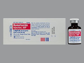 Picture of Bumetanide 0.25 mg / mL Injection Single Dose Vial 4 mL00641600810