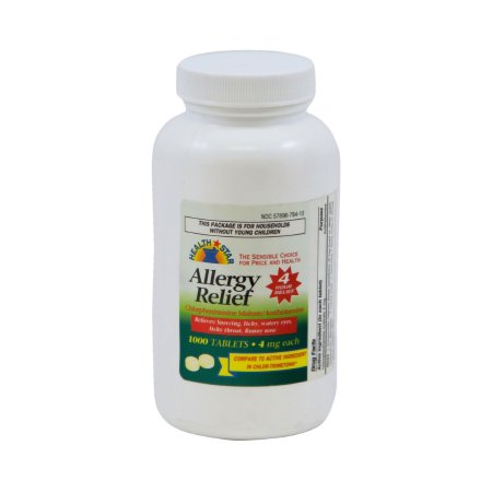 Picture of Allergy Relief 4 mg Strength Tablet 1,000 per Bottle784-10-HST