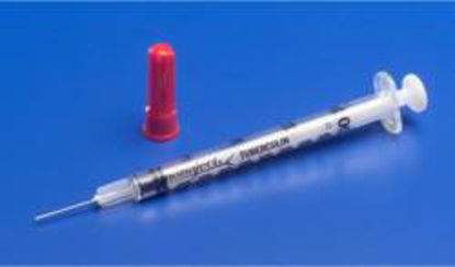 Picture of Tuberculin Syringe with Needle Monoject™ 1 mL 25 Gauge 5/8 Inch Attached Needle Without Safety8881501640