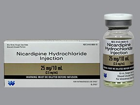 Picture of Nicardipine HCl 25 mg / 10 mL Injection Single Use Vial 10 mL00143968910