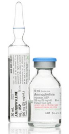 Picture of Aminophylline 25 mg / mL Injection Single Dose Vial 20 mL00409592201