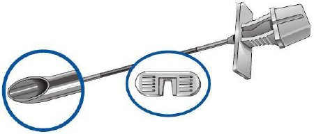 Picture of Epidural Needle Reganes™ Weiss , Tuohy Style 16 Gauge 3-1/2 Inch 8 Degree Bevel Angle , Extra Long TypeRP1635D