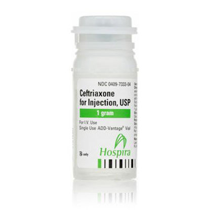 Picture of Ceftriaxone Sodium 1 Gram / 20 mL Injection Single Use ADD-Vantage® Vial 20 mL00409733304
